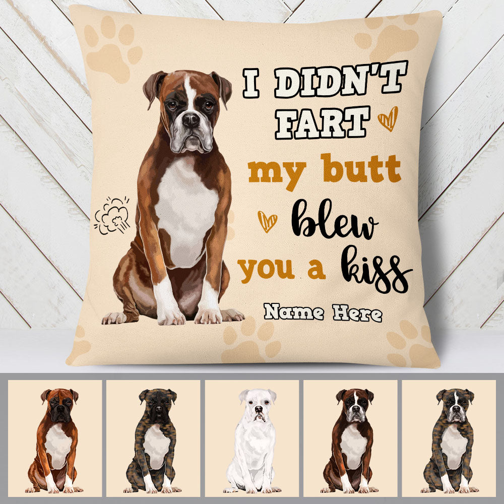 Personalized Boxer Dog Fart Pillow FB11 67O58 - Famvibe