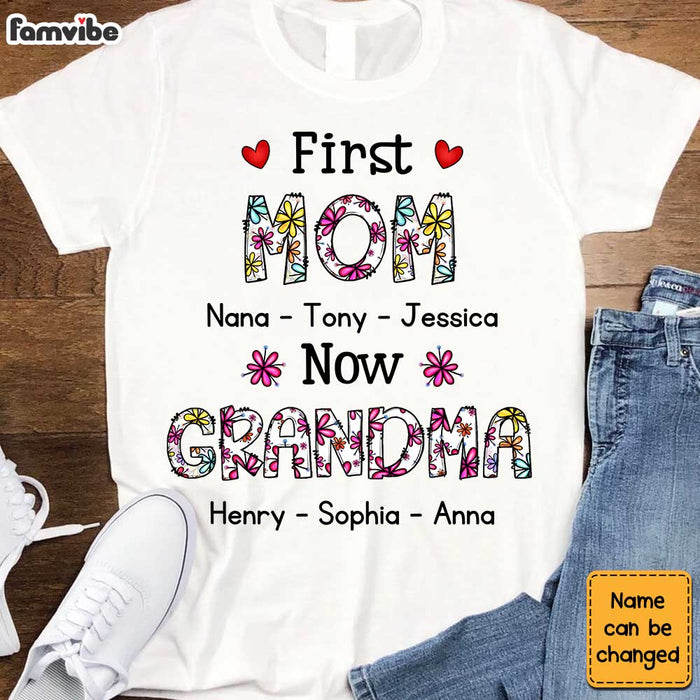 Personalized Gift Now Grandma Floral Shirt - Hoodie - Sweatshirt 30610 1