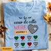 Personalized Mom Grandma Heart French Maman Grand-mère Cœur T Shirt AP124 95O47 1