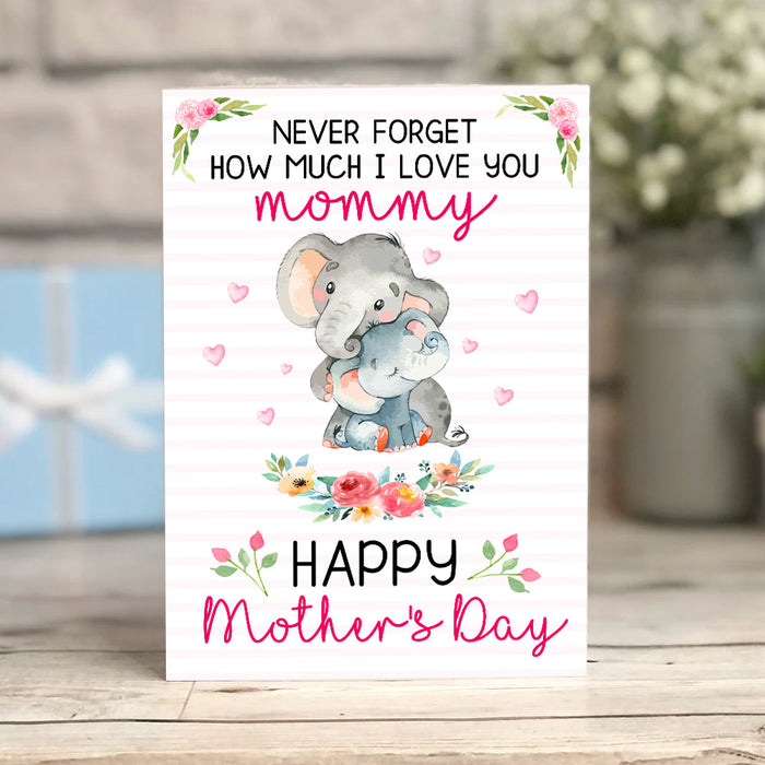 Elephant Mom Mother's Day Card MR102 95O53 1