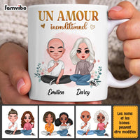 Personalized French Couples Gift Un Amour Inconditionnel Mug 30828 thumb 1