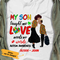 Personalized Autism Mom BWA Taught Me T Shirt AG41 65O36 thumb 1
