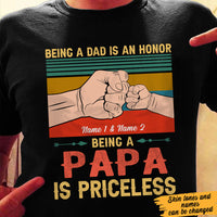 Personalized Grandpa Priceless T Shirt MR122 30O60 thumb 1