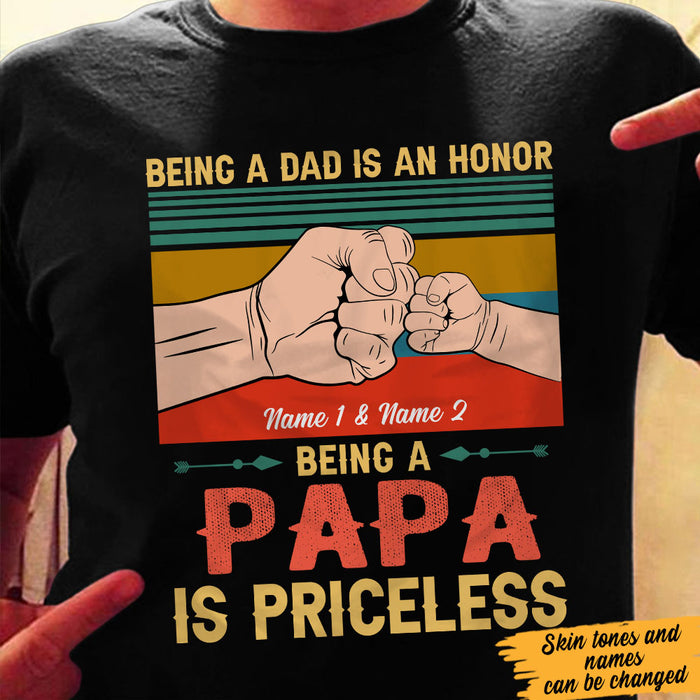 Personalized Grandpa Priceless T Shirt MR122 30O60 1