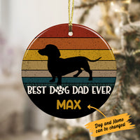 Personalized Best Dog Dad Ever  Ornament OB201 95O36 thumb 1