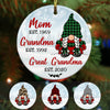 Personalized Grandma Gnome Christmas  Ornament OB91 85O53 1