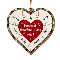 Personalized Grandma Gift Pieces Of Grandma's Heart Ornament 30182 thumb 1