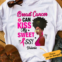 Personalized BWA Breast Cancer Kiss My Sweet T Shirt AG194 67O65 thumb 1