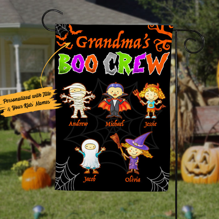 Personalized Grandma Halloween Garden Flag JL161 67O53 1
