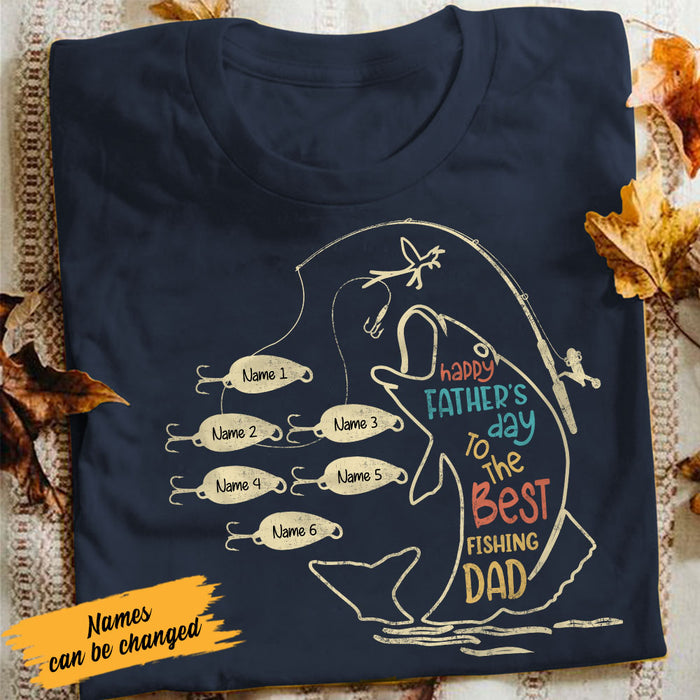 Personalized The Best Fishing Dad T Shirt MR222 65O58 1