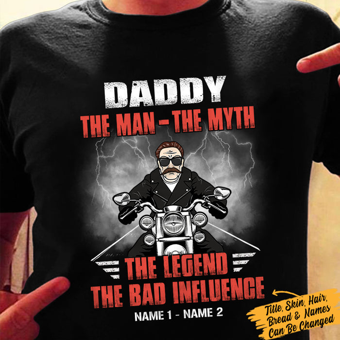 Personalized Cool DirtBike Dad Grandpa T Shirt MR241 65O36 1