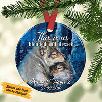Personalized This Is Us Wolf Couple  Ornament SB162 29O34 thumb 1