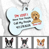 Personalized Dog Mom Call My People Bone Pet Tag NB51 85O47 1
