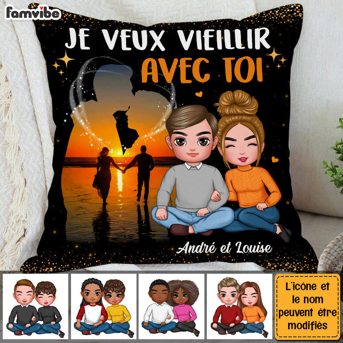 Personalized Gift For Couple French I Want To Grow Old With You Pillow 31031 1