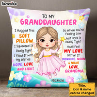 Personalized Gift For Granddaughter Little Fairy Princess Pillow 31029 thumb 1