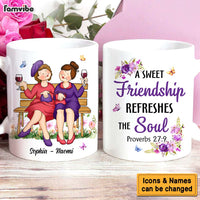 Personalized Gift For Friends A Sweet Friendship Mug 30658 thumb 1