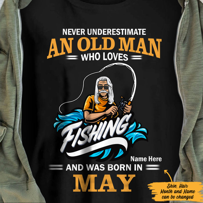 Personalized Fishing Dad Grandpa T Shirt MR241 26O47 1