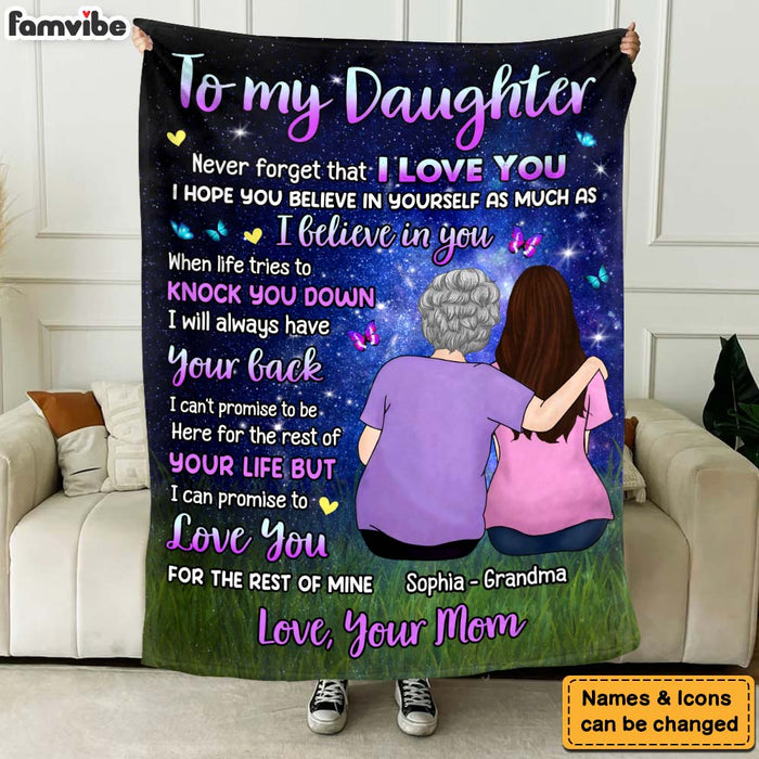 Personalized Gift For Daughter Never Forget I Love You Blanket 31297 1