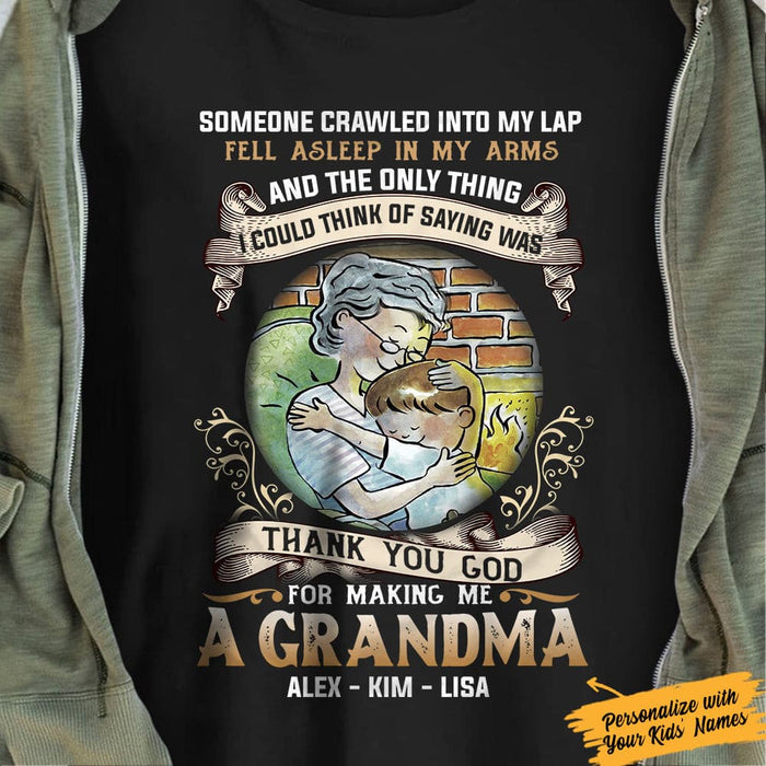 Personalized Grandma Thank You God T Shirt JN155 81O34 1