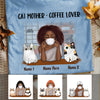 Personalized Coffee Lover Cat Mom T Shirt JR251 65O57 1