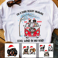 Personalized On Dark Desert Highway  Dog Christmas T Shirt OB271 30O36 thumb 1