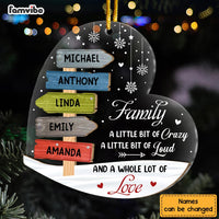 Personalized Gift For Family A Whole Lot Of Love 2 Layered Mix Ornament 30205 thumb 1