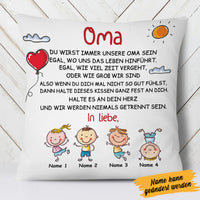 Personalized Mom Grandma German Mama Oma Pillow AP141 26O58 (Insert Included) thumb 1
