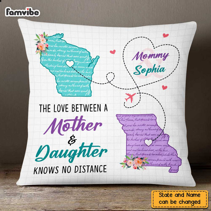 Personalized Daughter Long Distance Pillow AG91 85O47 1