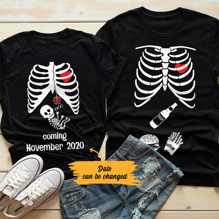 Boo Brewing Pregnancy Reveal Couples Halloween Shirts, Halloween