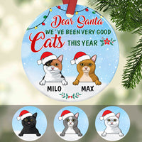 Personalized Dear Santa We've Been Very Good Cats  Ornament OB292 67O36 thumb 1