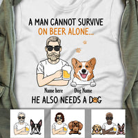 Personalized Dog Dad T Shirt MY112 30O34 thumb 1