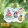 Personalized Is This Jolly Enough Cat Christmas MDF Ornament NB21 67O53 1