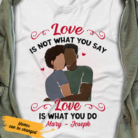 Personalized BWA Couple Love Is T Shirt AG271 73O36 thumb 1