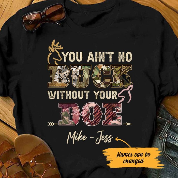 Personalized Hunting Husband & Wife T Shirt JN211 95O53 1