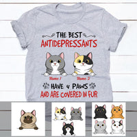 Personalized Cat The Best Antidepressant T Shirt MR111 67O60 thumb 1