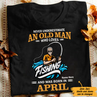 Personalized Fishing Dad Grandpa T Shirt MR241 26O47 thumb 1