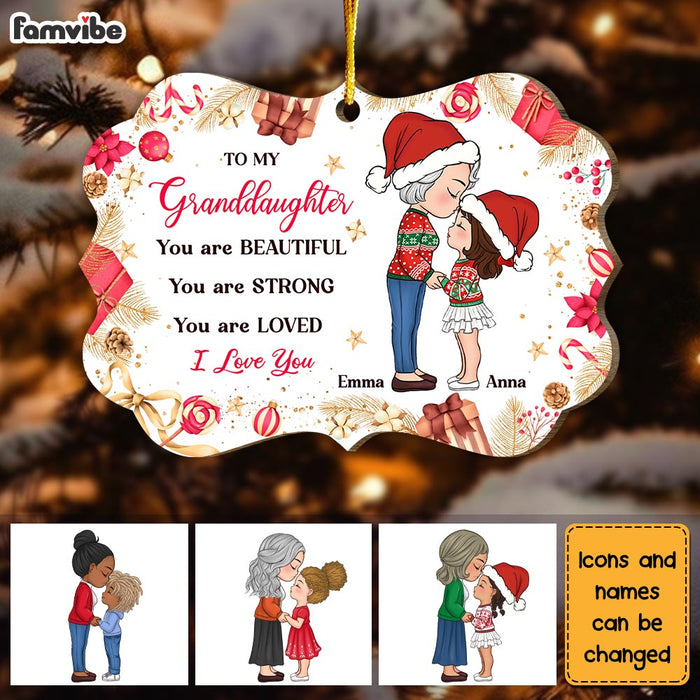 Personalized Gift For Granddaughter You Are Benelux Ornament 30214 1