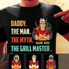 Personalized Dad  The Grill Master T Shirt MR251 73O47 1