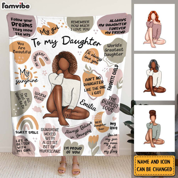 Personalized Gift For Daughter Affirmation Blanket 31314 1
