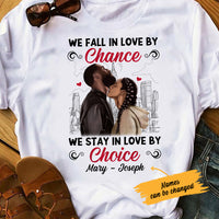 Personalized BWA Couple Stay In Love By Choice T Shirt AG261 65O36 thumb 1