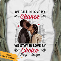 Personalized BWA Couple Stay In Love By Choice T Shirt AG261 65O36 thumb 1