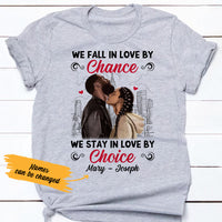 Personalized BWA Couple Stay In Love By Choice T Shirt AG261 65O36 thumb 1