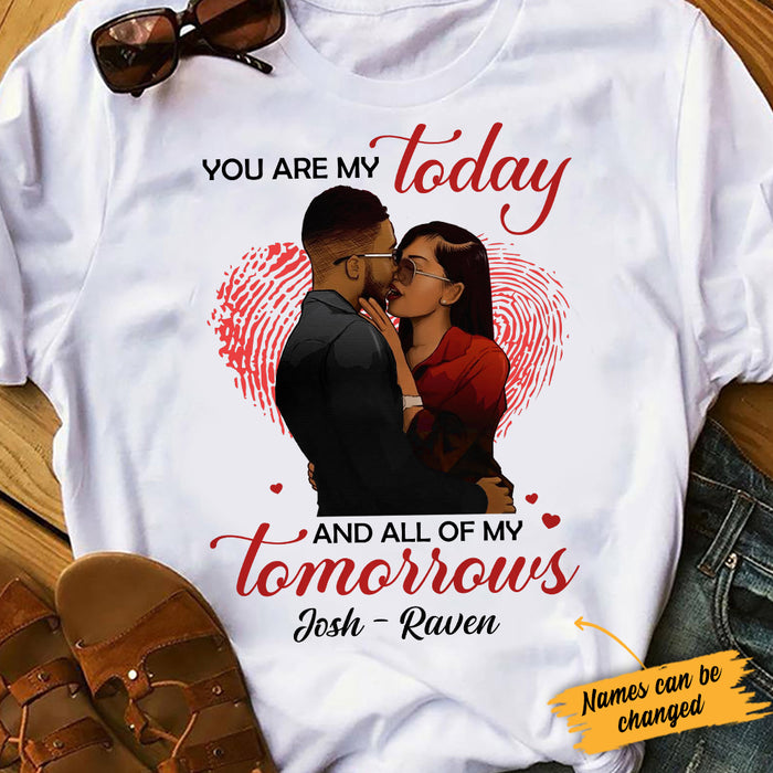 Personalized BWA Couple T Shirt AG271 85O34 1