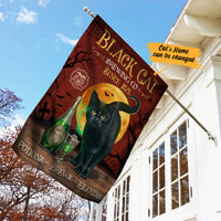 Personalized Black Cat Brewing Company Halloween Flag AG132 81O34 thumb 1