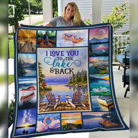 Love You To The Lake And Back Fleece Blanket JN293 73O53 thumb 1