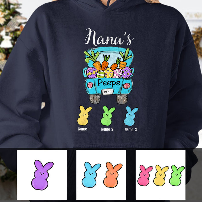 Personalized Grandma Peeps Easter Truck Hoodie FB192 67O53 1