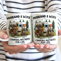 Personalized Couple Bear Husband Wife Camping Mug JN151 81O58 thumb 1