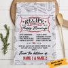 Personalized Family Kitchen Couple Marriage Recipe Towel  DB162 81O34 1