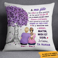 Personalized Mom Grandma Maman Grand-mère French Tree Hug Pillow AP52 73O47 (Insert Included) thumb 1