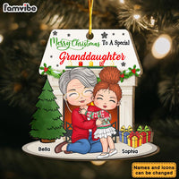 Personalized Merry Christmas To Granddaughter Ornament 29881 thumb 1